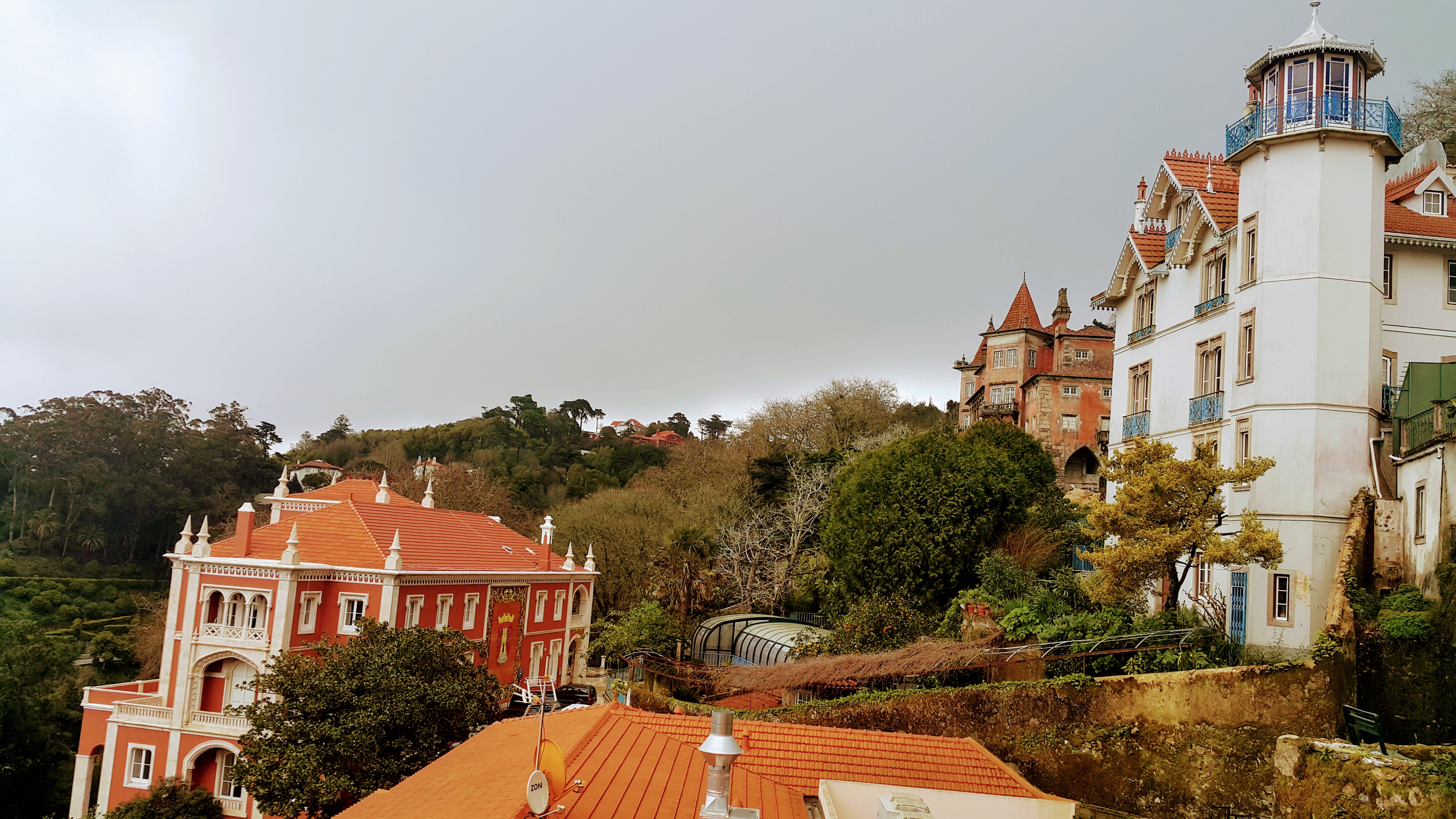 Şato Gibi Evleriyle Ünlü Sintra'dan Bir Görünüm