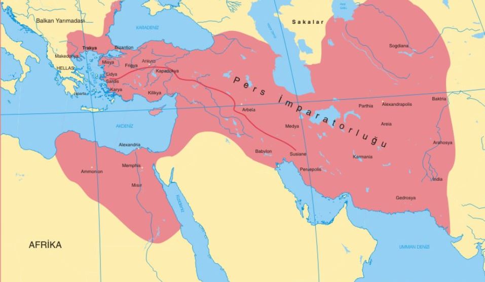 Pers İmparatorluğu Haritası