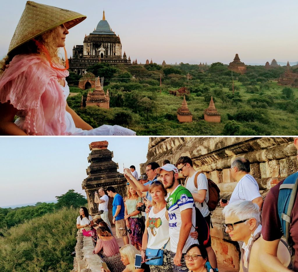 Bagan Tapınakları'nda Gün Doğumu 