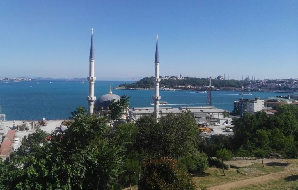 İstanbul Sanat Parkından Marmara ve Tarihi Yarımadanın Görünüşü