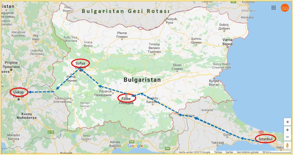 Bulgaristan Gezi Rotası