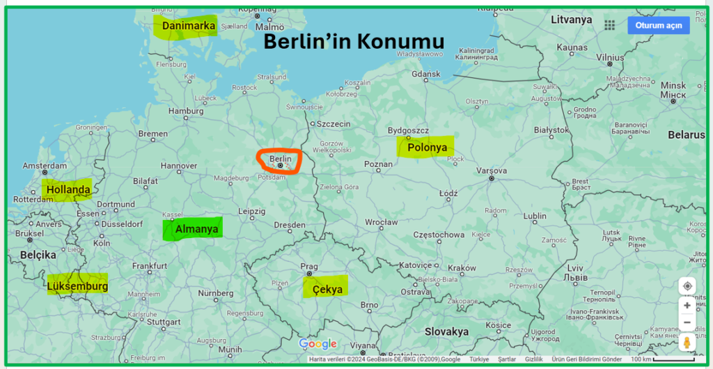 Berlin'in Konumu