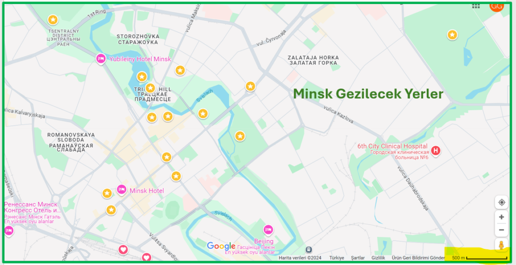 Minsk Gezilecek Yerler