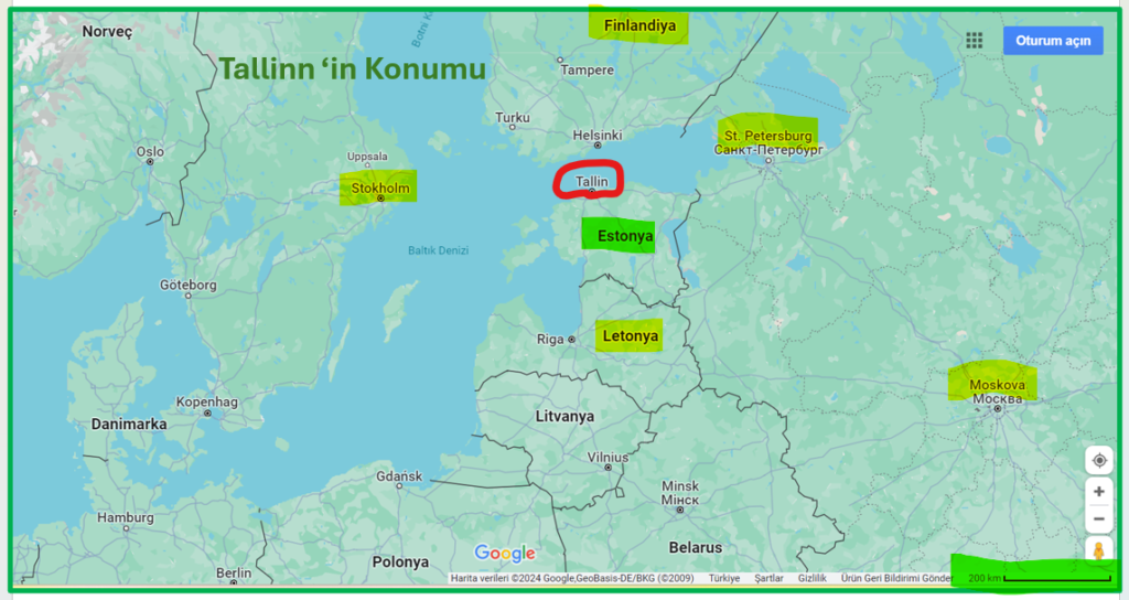 Tallinn'in Konumu