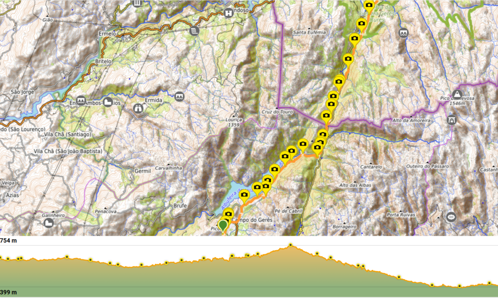 Camino Santiago Yolu, Covide > Campo Geres > Os Banos Etabı