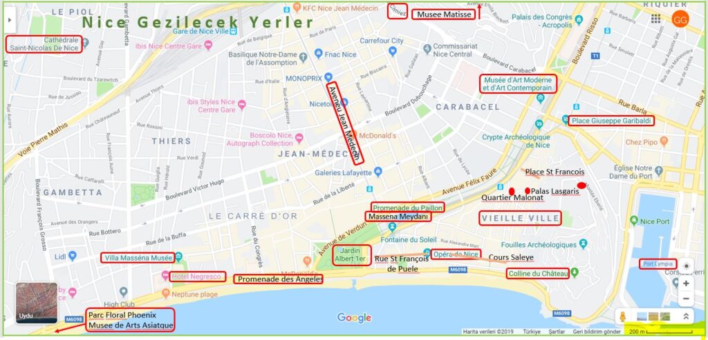 Nice Gezilecek Yerler