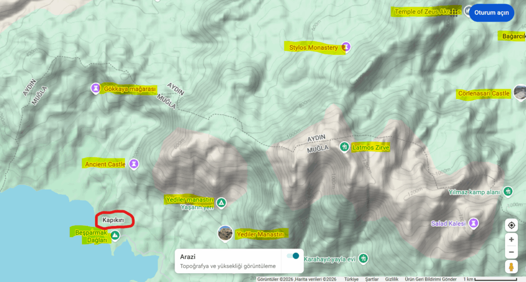 Latmos Gezi Rehberi, Latmos Gezilecek Yerler